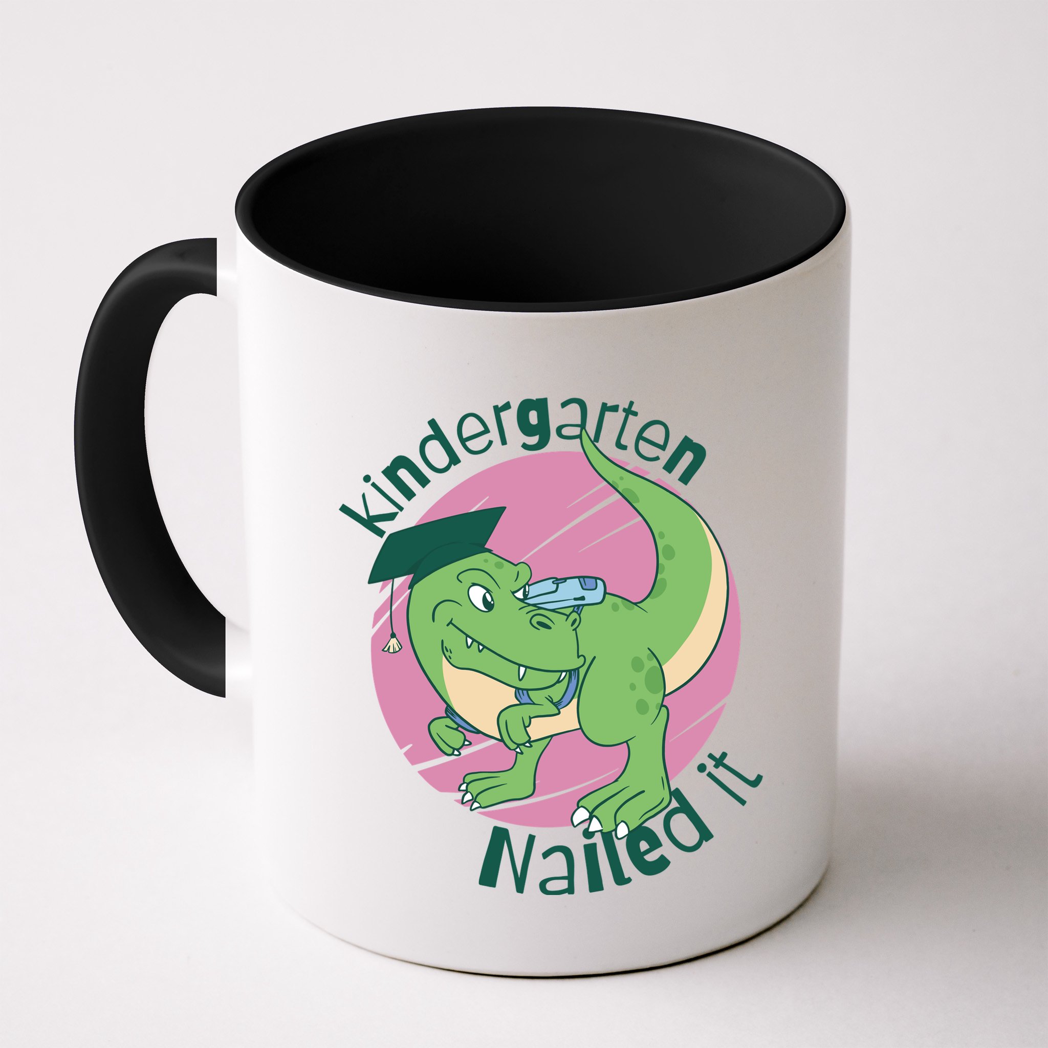 Kindergarten Nailed It Graduation Dinosaur Mug