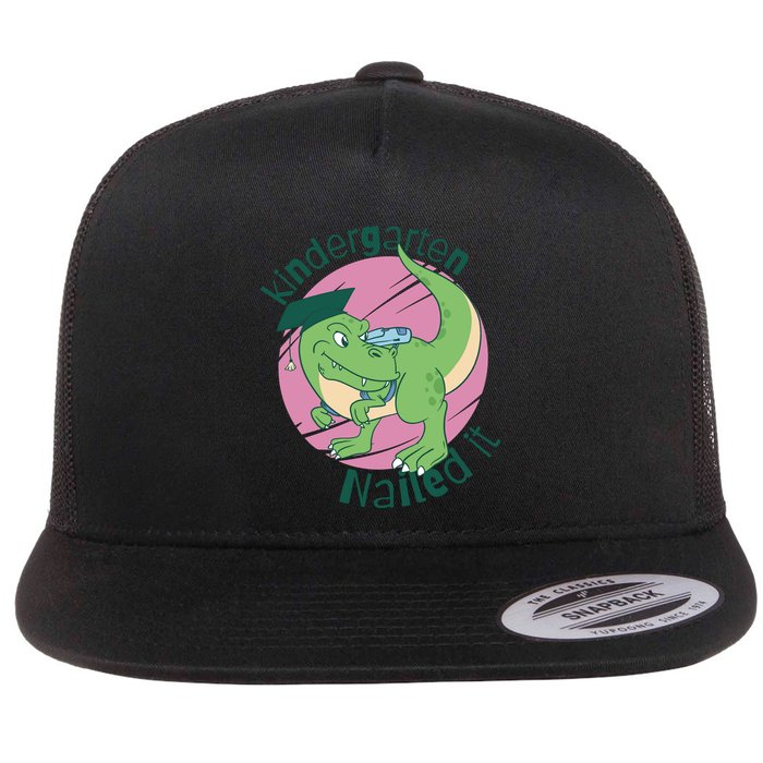 Kindergarten Nailed It Graduation Dinosaur Flatbill Hat