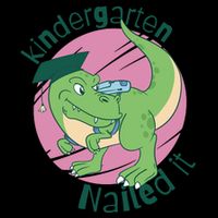 Kindergarten Nailed It Graduation Dinosaur Flatbill Hat