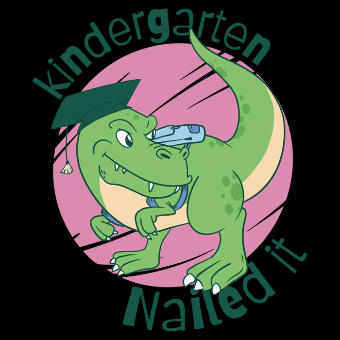 Kindergarten Nailed It Graduation Dinosaur Flatbill Hat