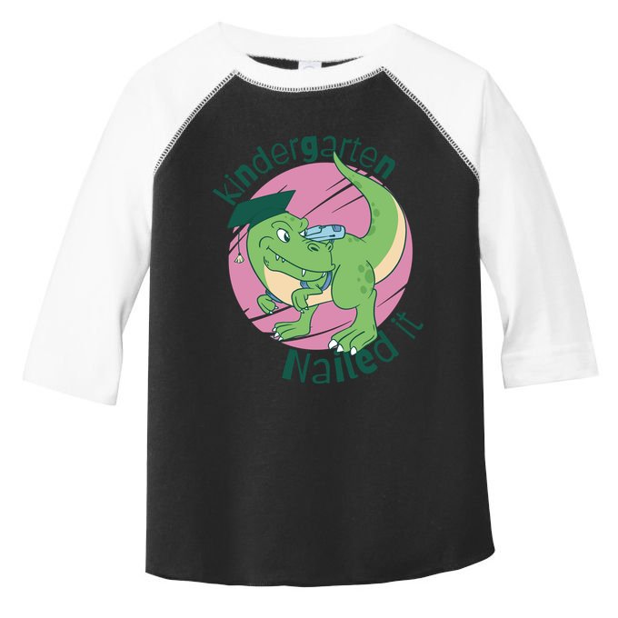 Kindergarten Nailed It Graduation Dinosaur Toddler Fine Jersey T-Shirt