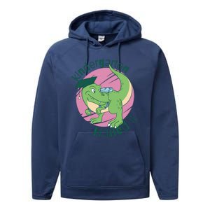 Kindergarten Nailed It Graduation Dinosaur Performance Fleece Hoodie