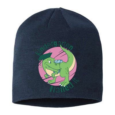 Kindergarten Nailed It Graduation Dinosaur Sustainable Beanie