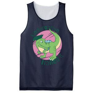 Kindergarten Nailed It Graduation Dinosaur Mesh Reversible Basketball Jersey Tank