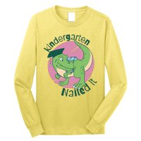 Kindergarten Nailed It Graduation Dinosaur Long Sleeve Shirt