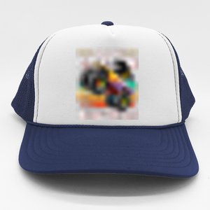 Kindergarten Nailed It Monster Truck Retro Graduation Hat Trucker Hat