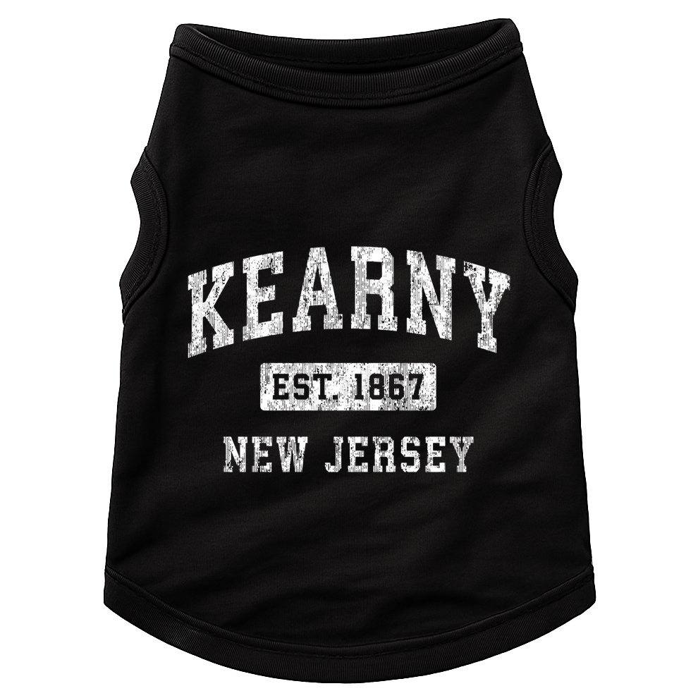 Kearny New Jersey Nj Vintage Established Sports Doggie Tank