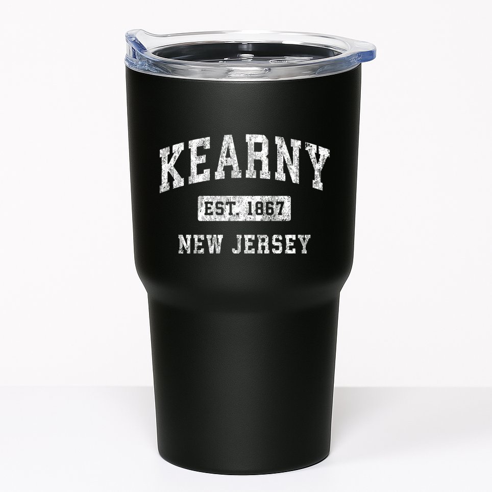 Kearny New Jersey Nj Vintage Established Sports Tumbler