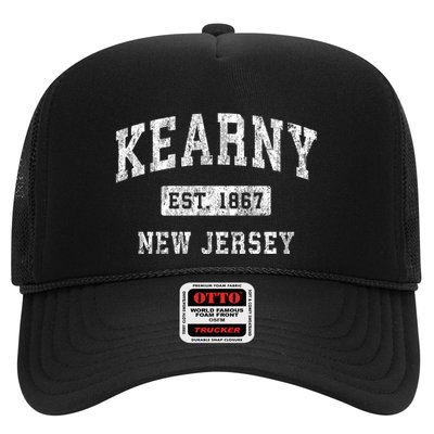 Kearny New Jersey Nj Vintage Established Sports Trucker Hat