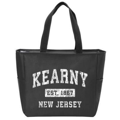 Kearny New Jersey Nj Vintage Established Sports Zip Tote Bag