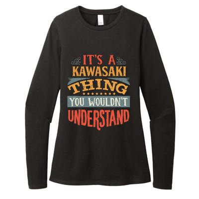 Kawasaki Name Womens CVC Long Sleeve Shirt