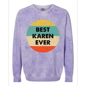 Karen Name Colorblast Crewneck Sweatshirt