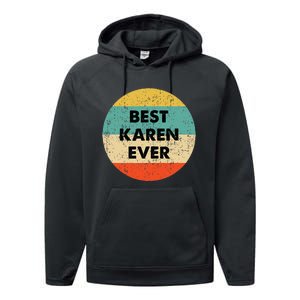 Karen Name Performance Fleece Hoodie