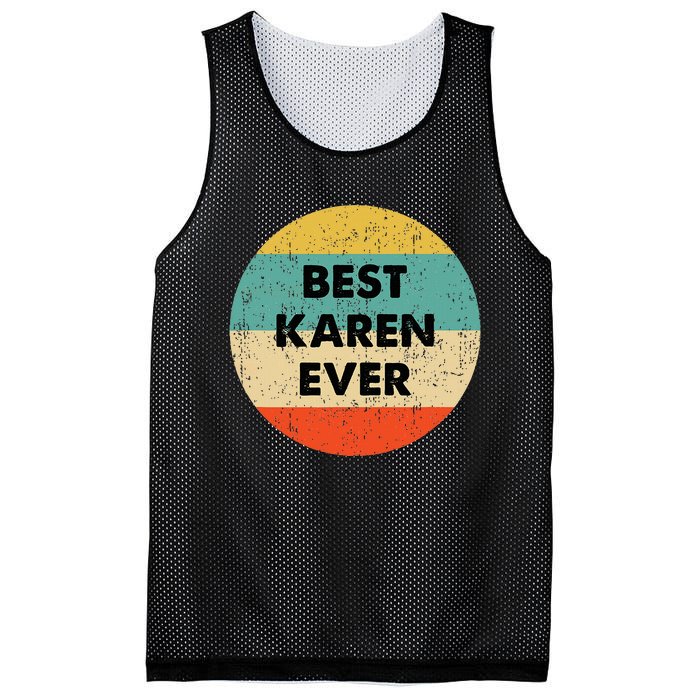 Karen Name Mesh Reversible Basketball Jersey Tank