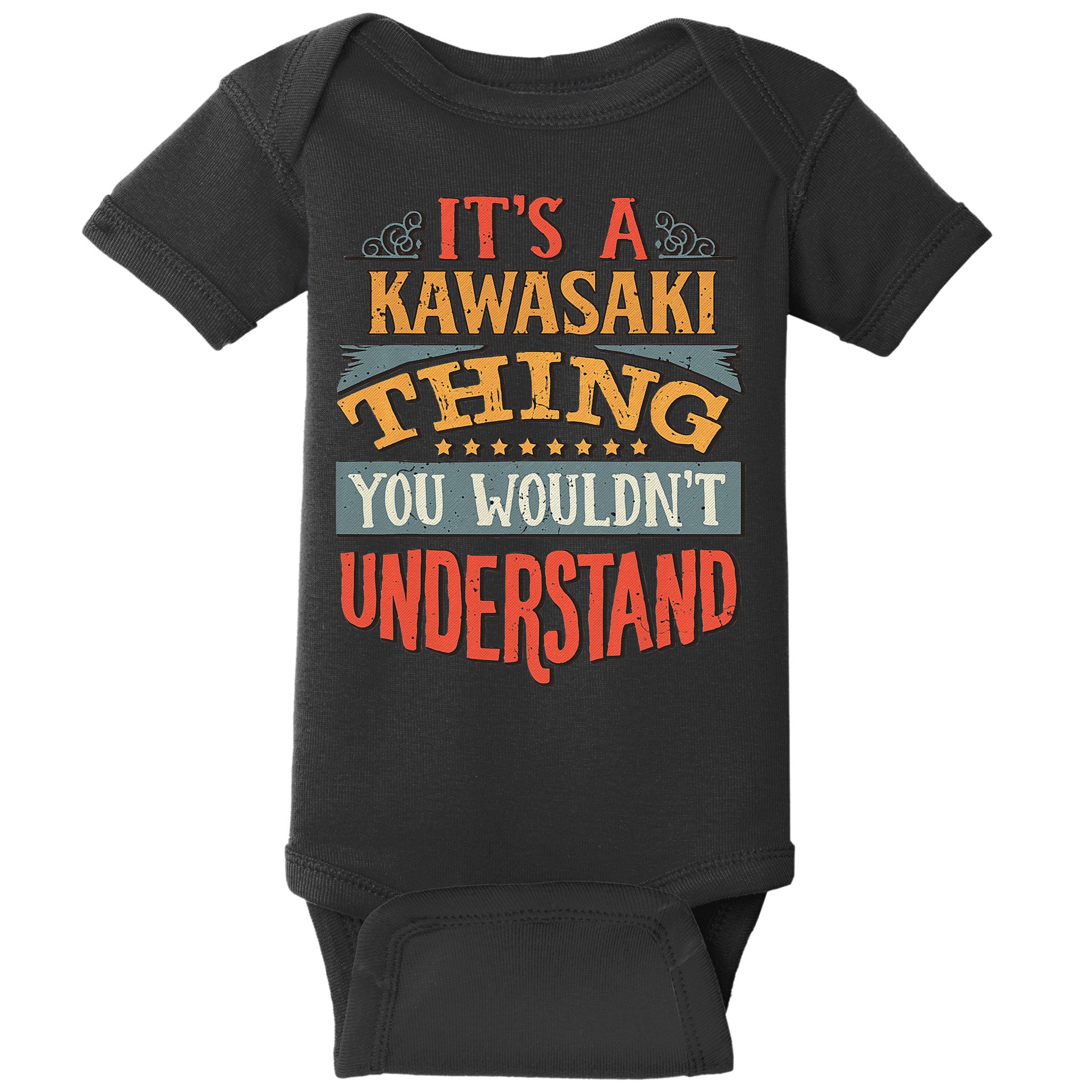 Kawasaki Name Baby Bodysuit