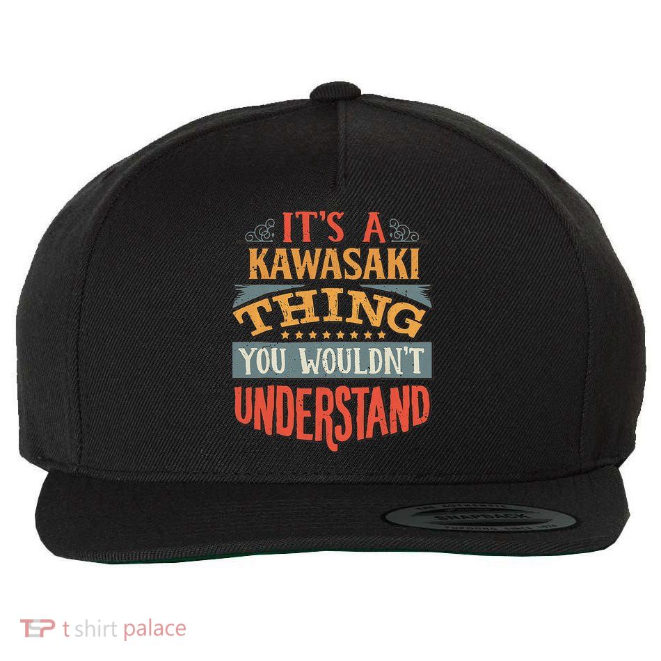 Kawasaki Name Wool Snapback Cap
