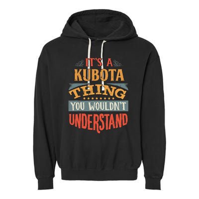 Kubota Name Garment-Dyed Fleece Hoodie