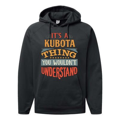 Kubota Name Performance Fleece Hoodie