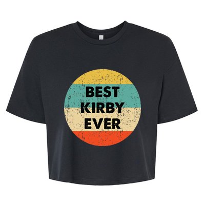 Kirby Name Bella+Canvas Jersey Crop Tee