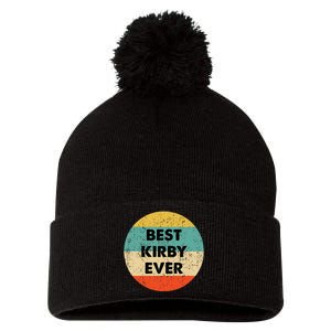 Kirby Name Pom Pom 12in Knit Beanie