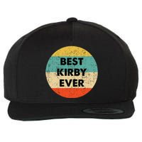 Kirby Name Wool Snapback Cap