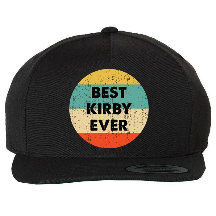 Kirby Name Wool Snapback Cap