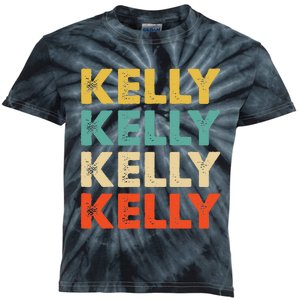 Kelly Name Kids Tie-Dye T-Shirt