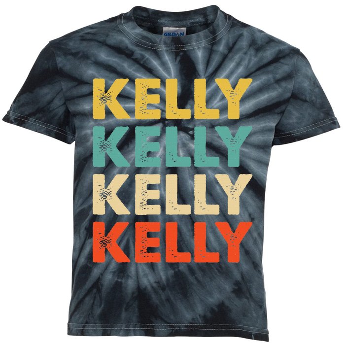 Kelly Name Kids Tie-Dye T-Shirt