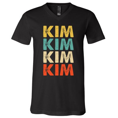 Kim Name V-Neck T-Shirt