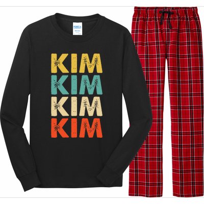 Kim Name Long Sleeve Pajama Set