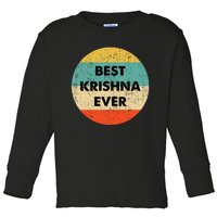 Krishna Name Toddler Long Sleeve Shirt