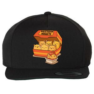 Kitten Nuggets Wool Snapback Cap