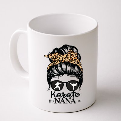 Karate Nana Messy Bun Hair Funny Karate Fighter Nana Mug