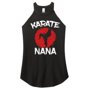 Karate Nana Martial Arts Grandma Ponytail Women's Perfect Tri Rocker Tank