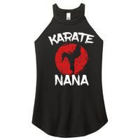 Karate Nana Martial Arts Grandma Ponytail Women's Perfect Tri Rocker Tank