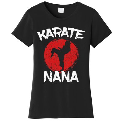 Karate Nana Martial Arts Grandma Ponytail Women's T-Shirt