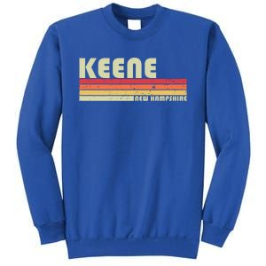 Keene Nh New Hampshire Funny City Home Roots Gift Retro 80s Gift Sweatshirt