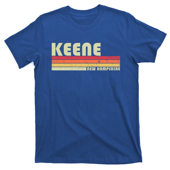 Keene Nh New Hampshire Funny City Home Roots Gift Retro 80s Gift T-Shirt