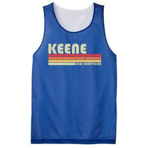 Keene Nh New Hampshire Funny City Home Roots Gift Retro 80s Gift Mesh Reversible Basketball Jersey Tank