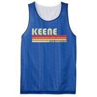 Keene Nh New Hampshire Funny City Home Roots Gift Retro 80s Gift Mesh Reversible Basketball Jersey Tank