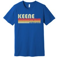 Keene Nh New Hampshire Funny City Home Roots Gift Retro 80s Gift Premium T-Shirt