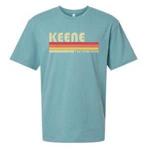 Keene Nh New Hampshire Funny City Home Roots Gift Retro 80s Gift Sueded Cloud Jersey T-Shirt