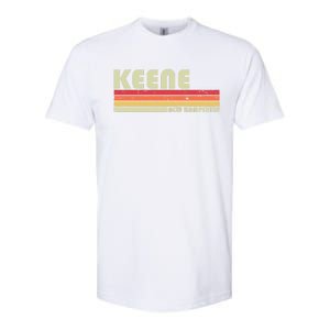 Keene Nh New Hampshire Funny City Home Roots Gift Retro 80s Gift Softstyle CVC T-Shirt