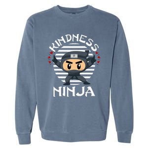 Kindness Ninja Orange Unity Day Anti Bullying Garment-Dyed Sweatshirt