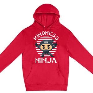 Kindness Ninja Orange Unity Day Anti Bullying Premium Pullover Hoodie