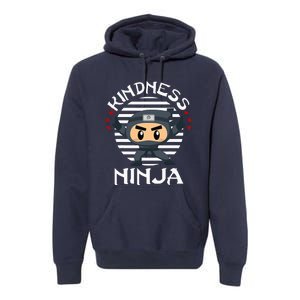 Kindness Ninja Orange Unity Day Anti Bullying Premium Hoodie