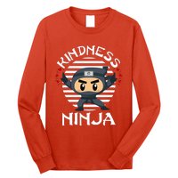 Kindness Ninja Orange Unity Day Anti Bullying Long Sleeve Shirt