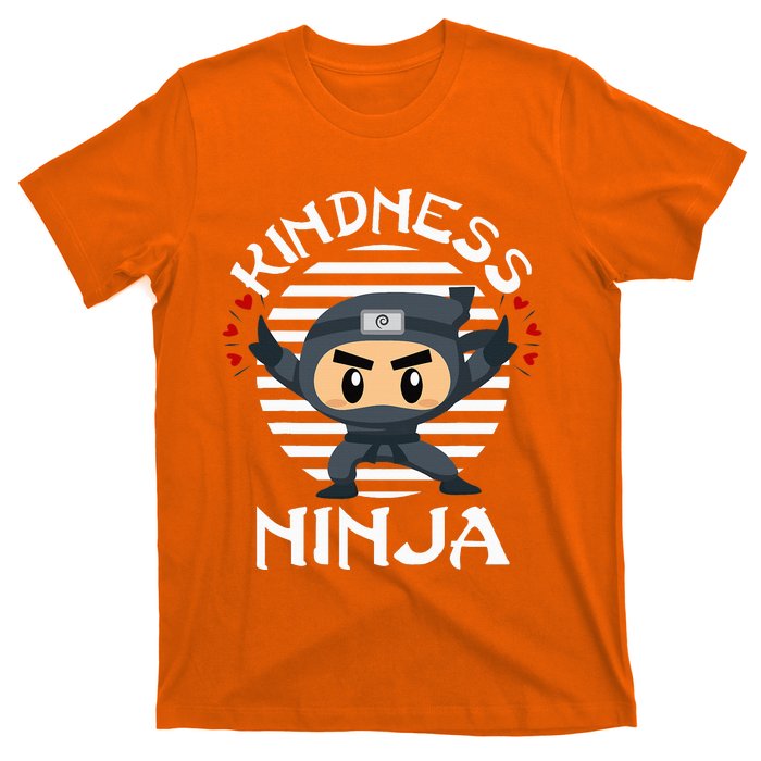 Kindness Ninja Orange Unity Day Anti Bullying T-Shirt