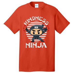 Kindness Ninja Orange Unity Day Anti Bullying Tall T-Shirt