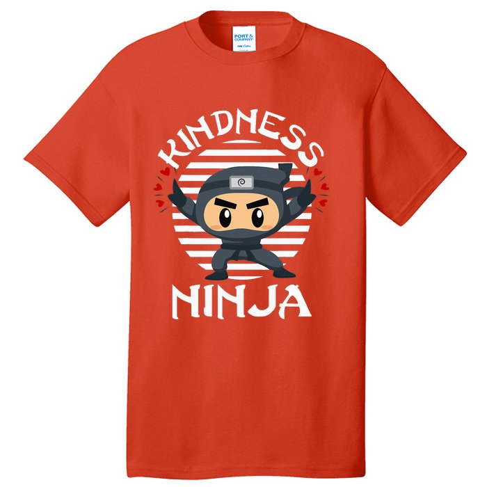 Kindness Ninja Orange Unity Day Anti Bullying Tall T-Shirt